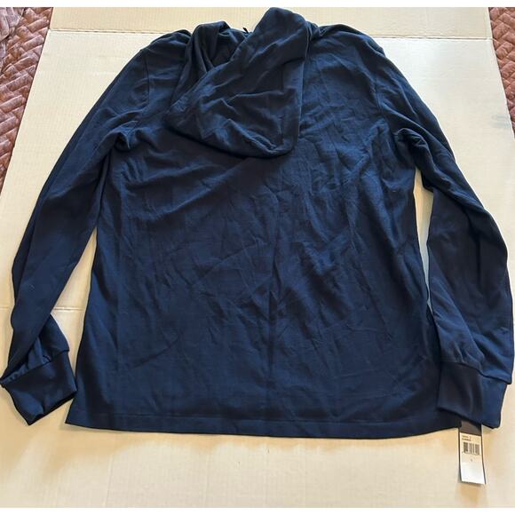 NWT Polo Ralph Lauren Hoodie Mens Large Blue Pullover Lightweight Yellow Pony - Picture 9 of 14